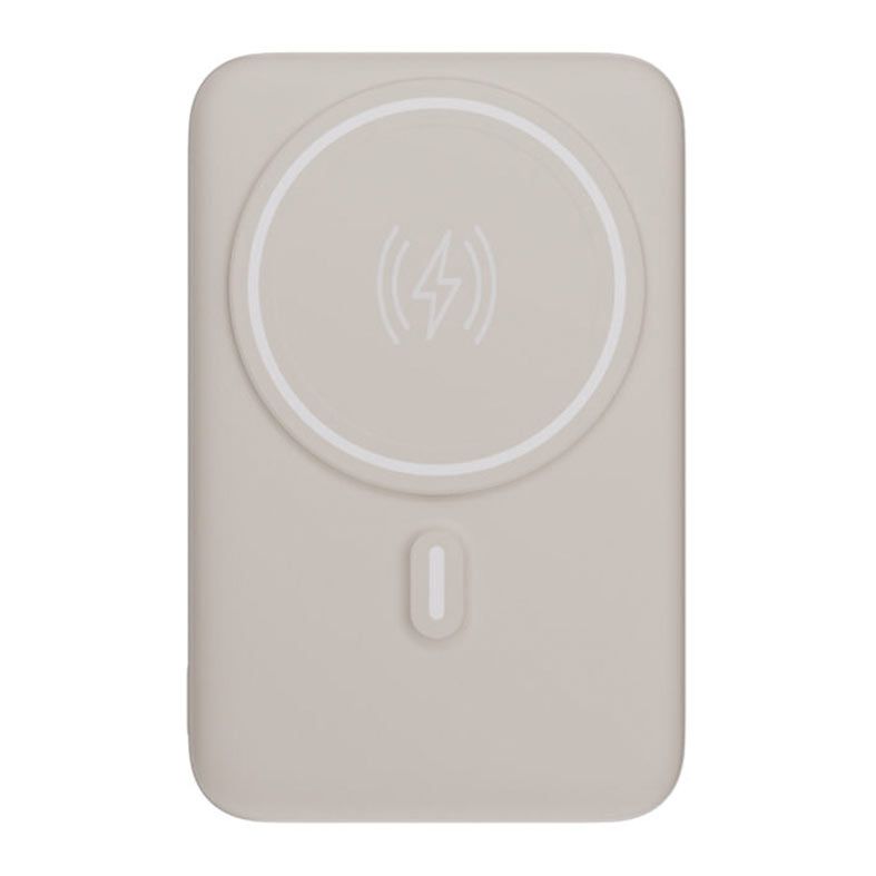 Carregador Portatil Por Inducao Geonav, 10.000 mAh, USB, USB-C, USB-A, Branco, PB10MAGOW