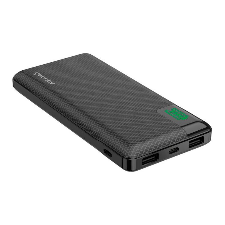 Carregador Portatil Geonav, 16000mAh, Micro USB para USB/USB-C, Preto, PB16KBK