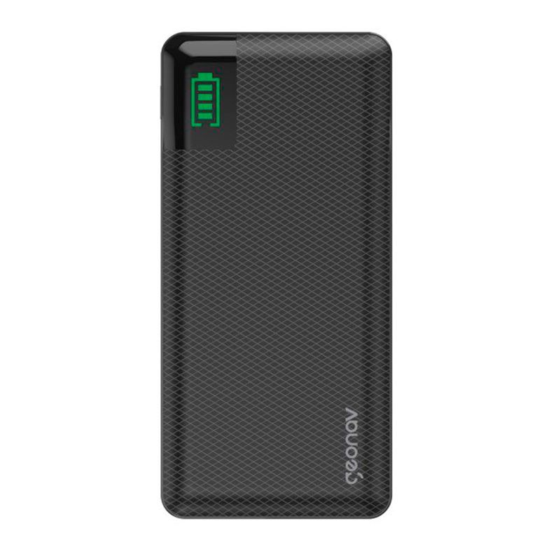 Carregador Portatil Geonav, 16000mAh, Micro USB para USB/USB-C, Preto, PB16KBK