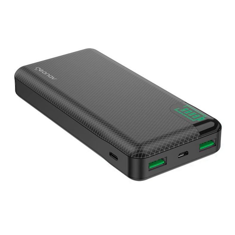 Carregador Portatil Geonav PB20K, 20000mAh, Micro USB/USB-C, Preto, PB20KBK