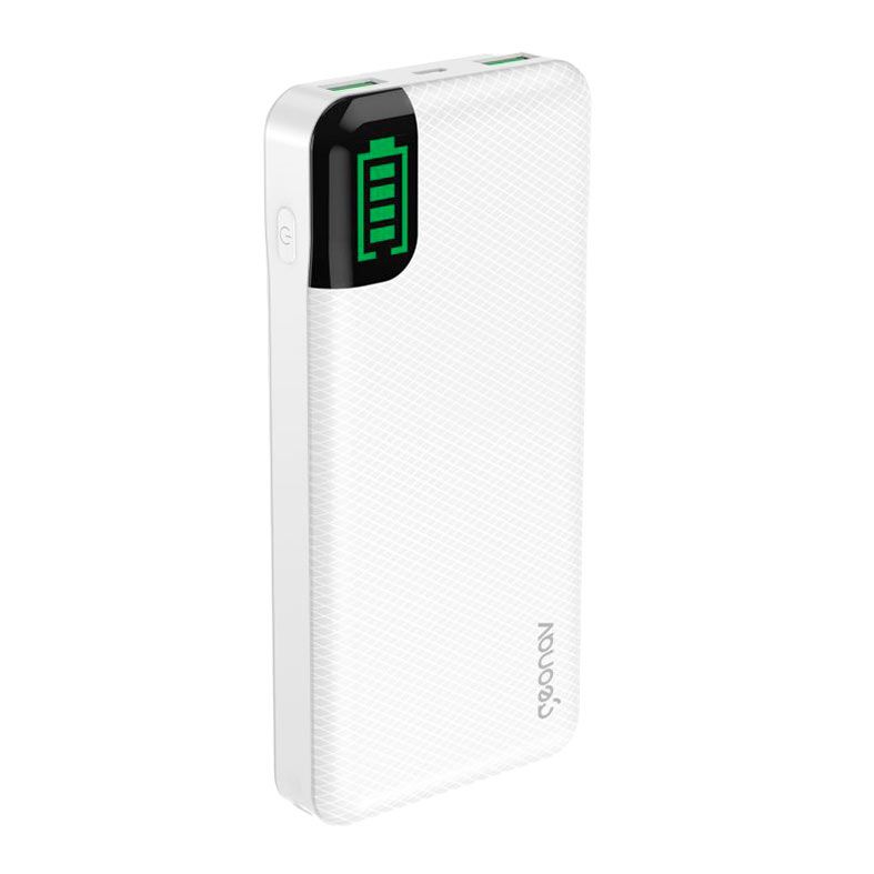Carregador Portatil Geonav, 20000mAh, USB, USB-C, Branco, PB20KWT