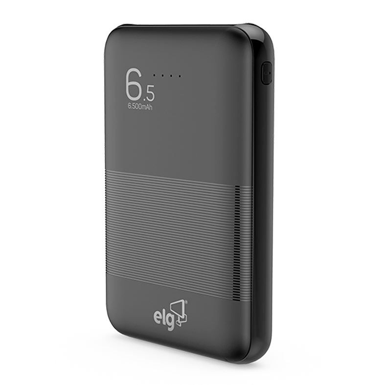 Power Bank ELG Com Micro USB 6500mAh, Preto, PB65