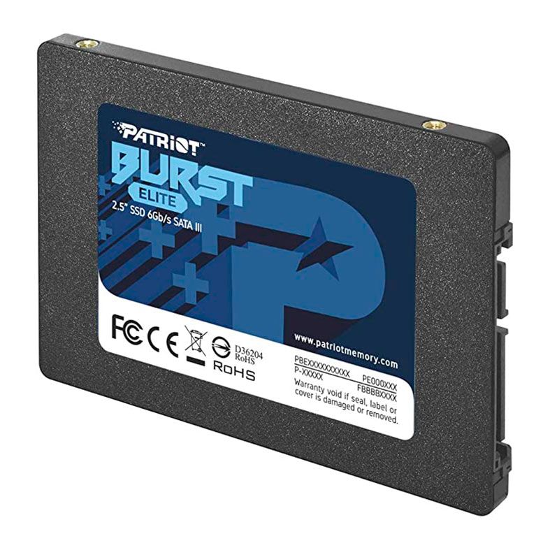 SSD Patriot Burst Elite, 120GB, Sata III 6GB/s, Leitura 450 MB/s, Gravacao 320 MB/s, PBE120GS25SSDR