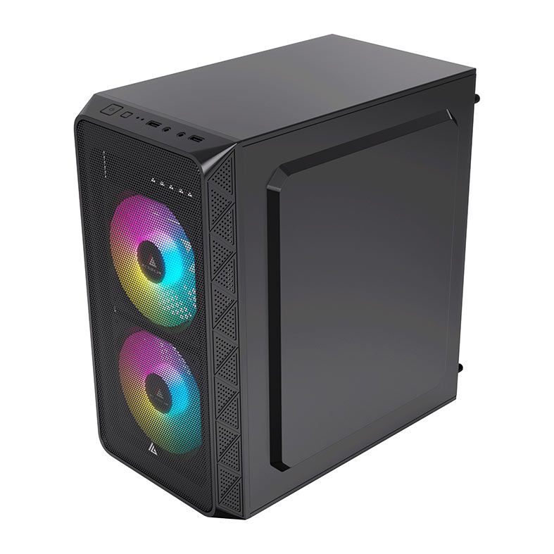 PC Completo Mancer Draco II, AMD RYZEN 3 3200G, 8GB DDR4, SSD 240GB + Cadeira Gamer + Monitor + Kit Periféricos 
