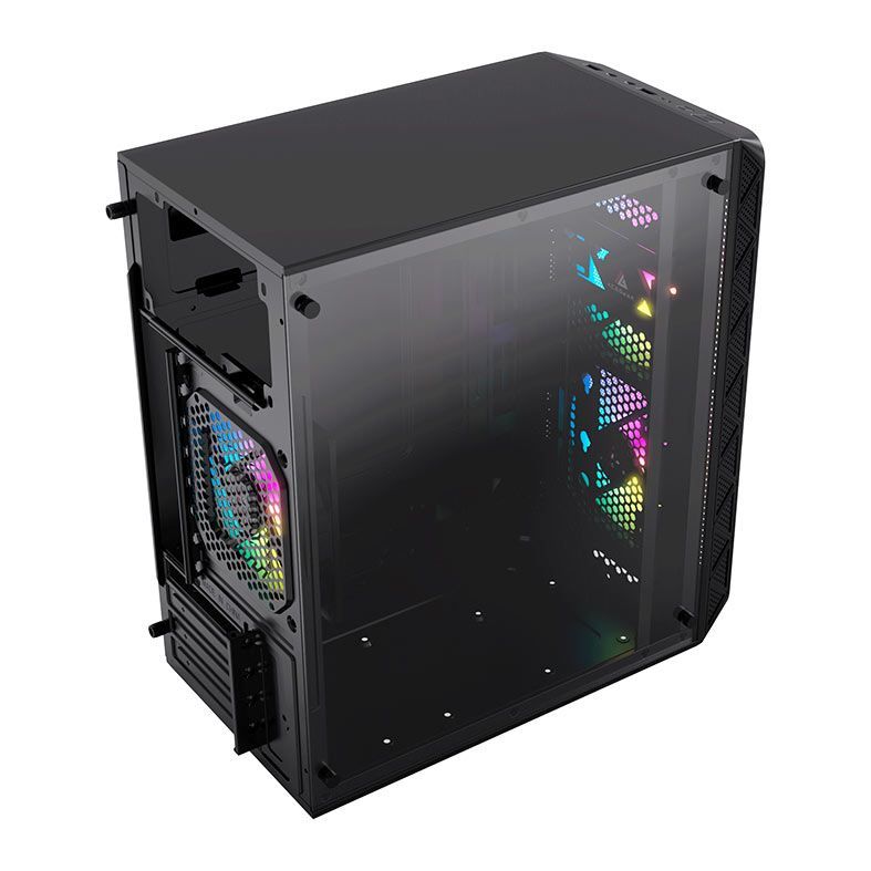 PC Completo Mancer Draco II, AMD RYZEN 3 3200G, 8GB DDR4, SSD 240GB + Cadeira Gamer + Monitor + Kit Periféricos 