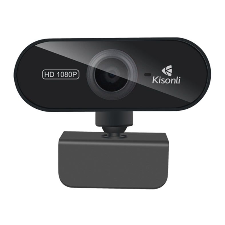 PRE VENDA - Webcam Kisonli PC6, 1080p, USB, Preta, PC6-1080