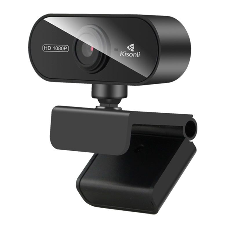 PRE VENDA - Webcam Kisonli PC6, 1080p, USB, Preta, PC6-1080