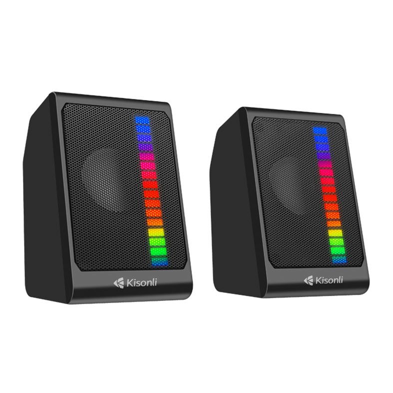 Caixa de Som Kisonli Pulsecore X13, RGB, 6W, USB, Preto, PCE-X13-BL06