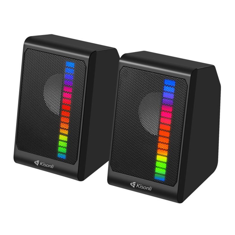 Caixa de Som Kisonli Pulsecore X13, RGB, 6W, USB, Preto, PCE-X13-BL06