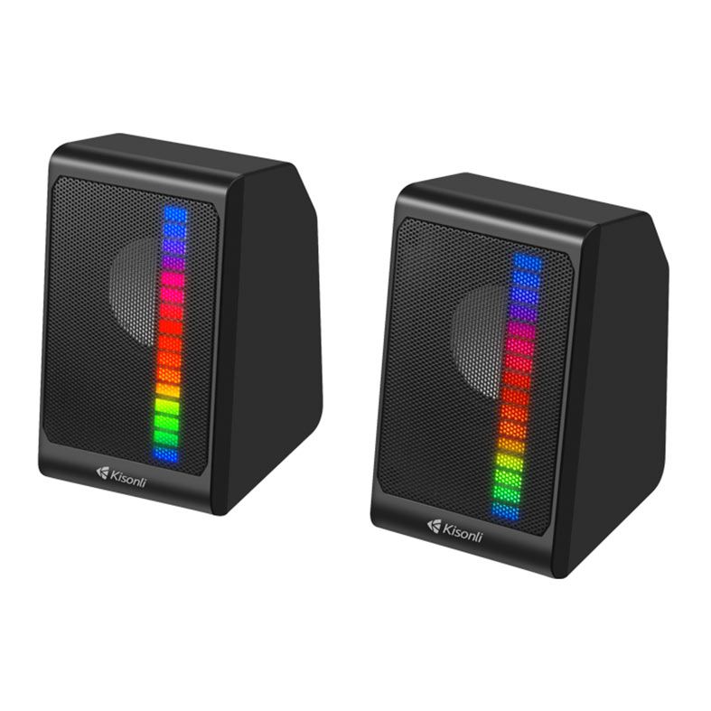 Caixa de Som Kisonli Pulsecore X13, RGB, 6W, USB, Preto, PCE-X13-BL06