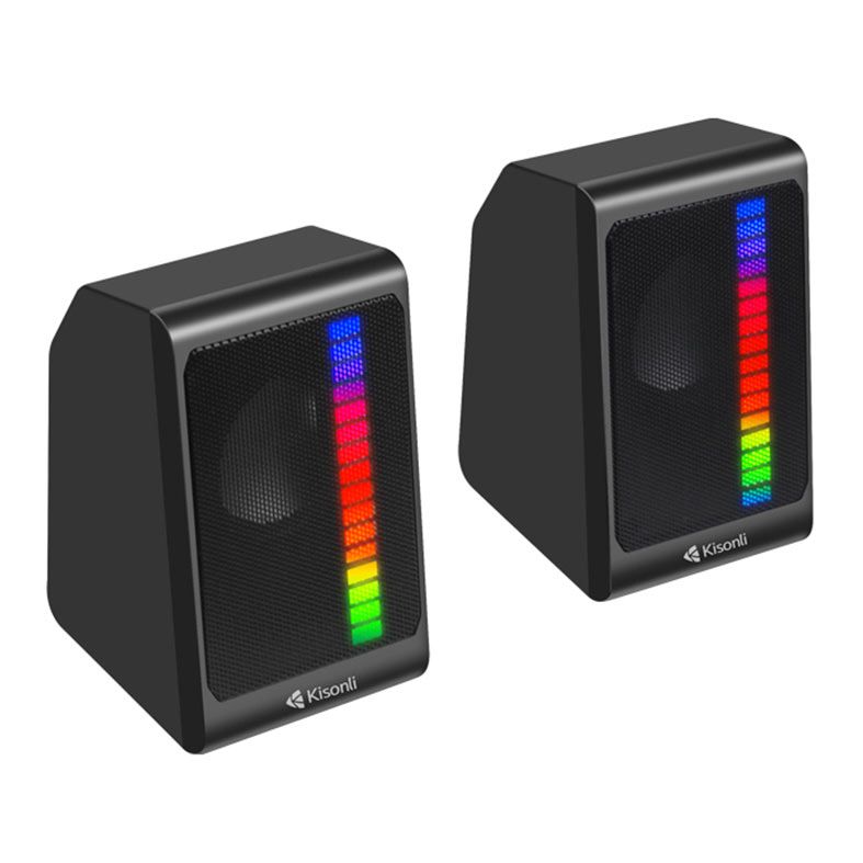 Caixa de Som Kisonli Pulsecore X13, RGB, 6W, USB, Preto, PCE-X13-BL06