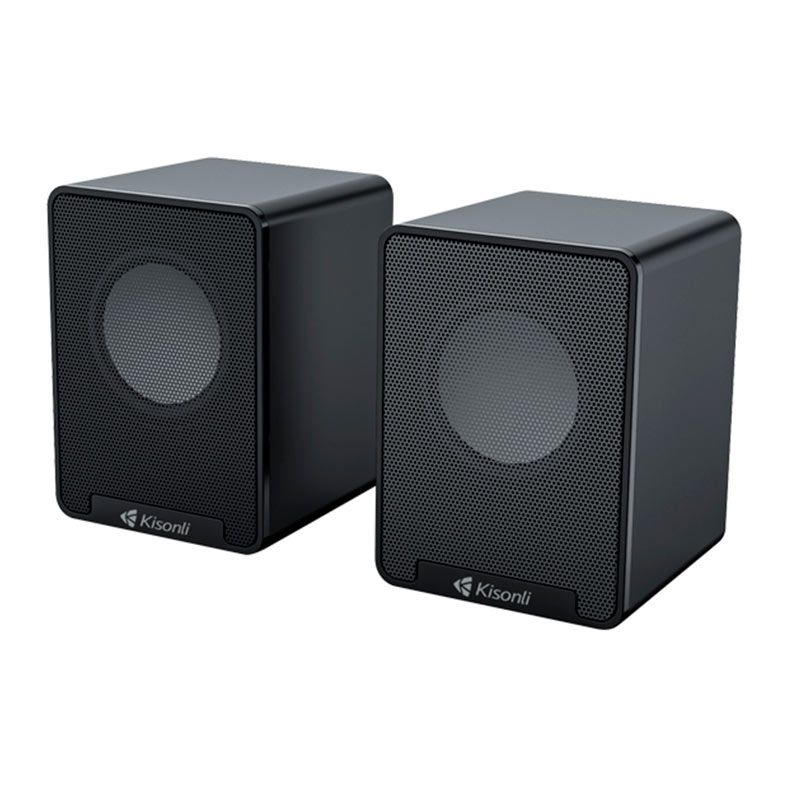 Caixa de Som Kisonli PulseForge K100, 6W, USB, Preto, PCF-K100-BL15