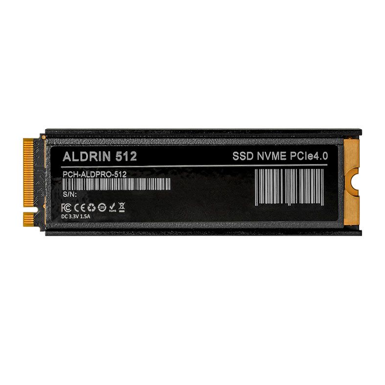 SSD Pichau Aldrin PRO, 512GB, M.2 PCIe 4.0 DRAM, Leitura 7300MB/S, Gravacao 2700MB/S, PCH-ALDPRO-512