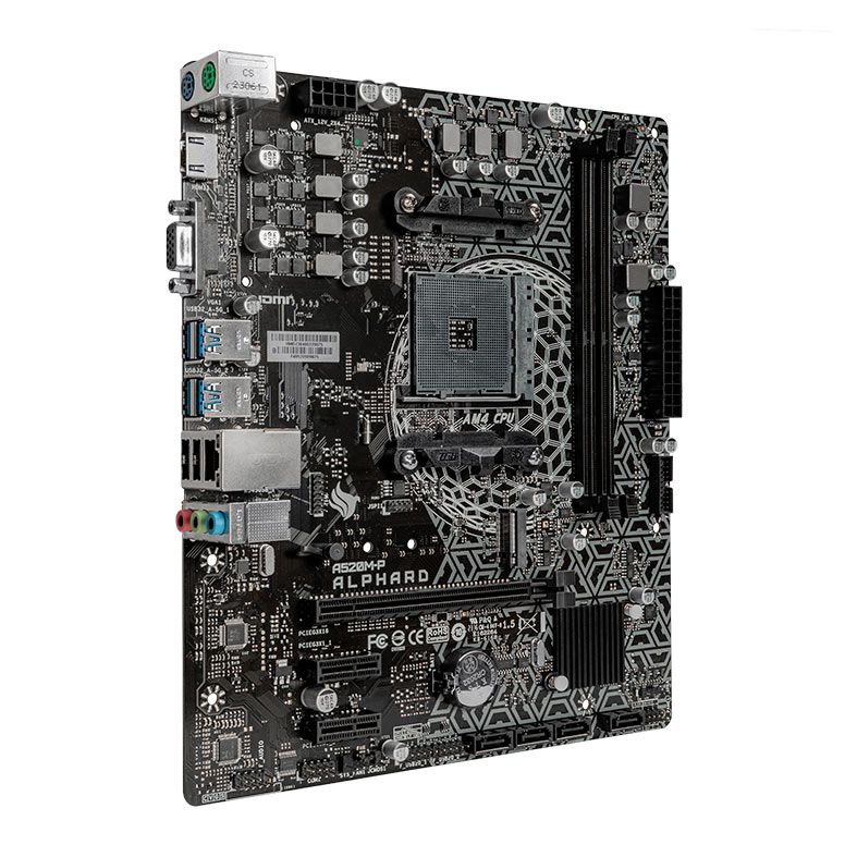 Placa Mae Pichau Alphard A520M-P, DDR4, Socket AM4, Chipset AMD A520, PCH-ALPDA520M-P