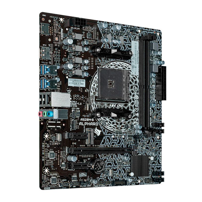 Placa Mae Pichau Alphard A520M-S, DDR4, M-ATX, Socket AM4, Chipset AMD A520, PCH-ALPDA520M-S