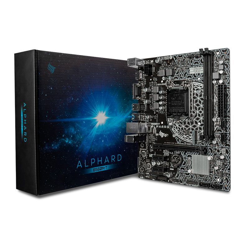 Placa Mae Pichau Alphard B560M-T, DDR4, Socket LGA1200, Chipset Intel B560, PCH-ALPDB560M-T