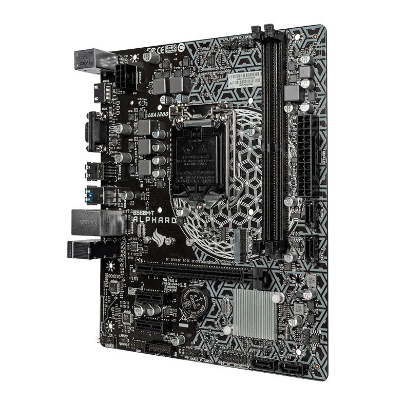 Placa Mae Pichau Alphard B560M-T, DDR4, Socket LGA1200, Chipset Intel B560, PCH-ALPDB560M-T