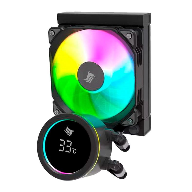 PRE VENDA - Water Cooler Pichau Aqua 120X, ARGB, 120mm, Preto, PCH-AQA120X-BK01