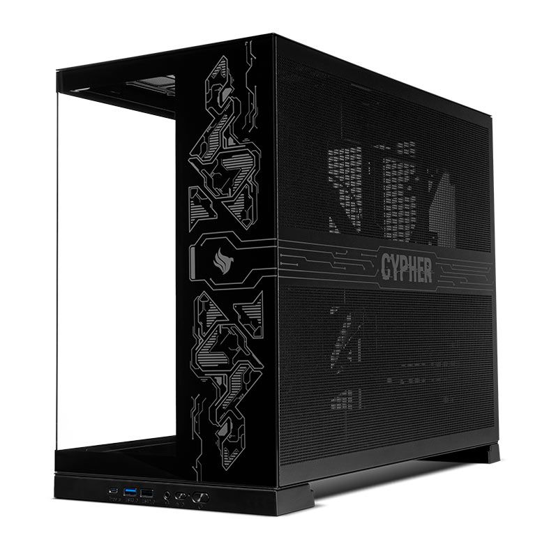 Gabinete Gamer Pichau Cypher, Mid-Tower, Lateral de Vidro, Preto, PCH-CPH-BK