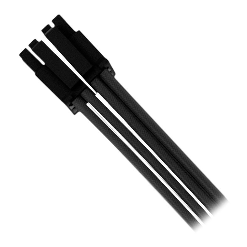 Kit Cabo Sleeved Premium Pichau CS115, 1x 24P, 1x 4+4P, 3x 6+2P, 300mm, Preto, PCH-CS115-BLK