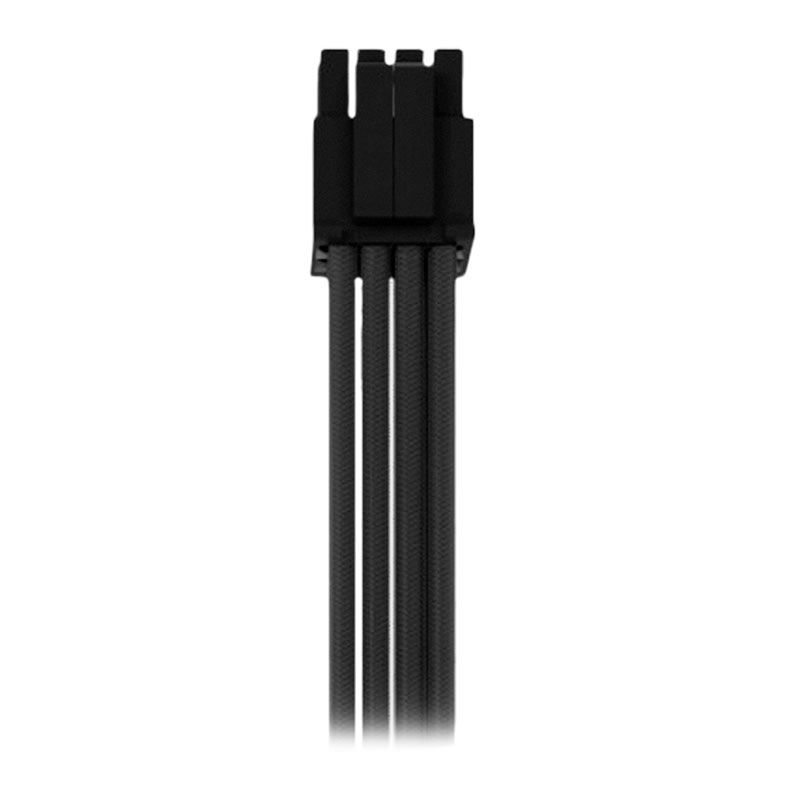 Kit Cabo Sleeved Premium Pichau CS115, 1x 24P, 1x 4+4P, 3x 6+2P, 300mm, Preto, PCH-CS115-BLK