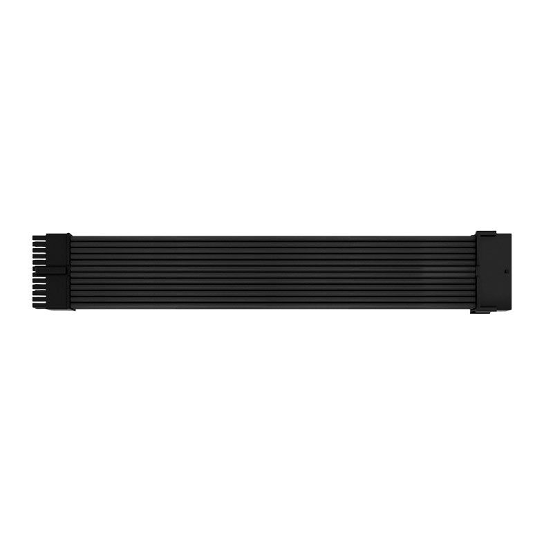 Kit Cabo Sleeved Premium Pichau CS115, 1x 24P, 1x 4+4P, 3x 6+2P, 300mm, Preto, PCH-CS115-BLK