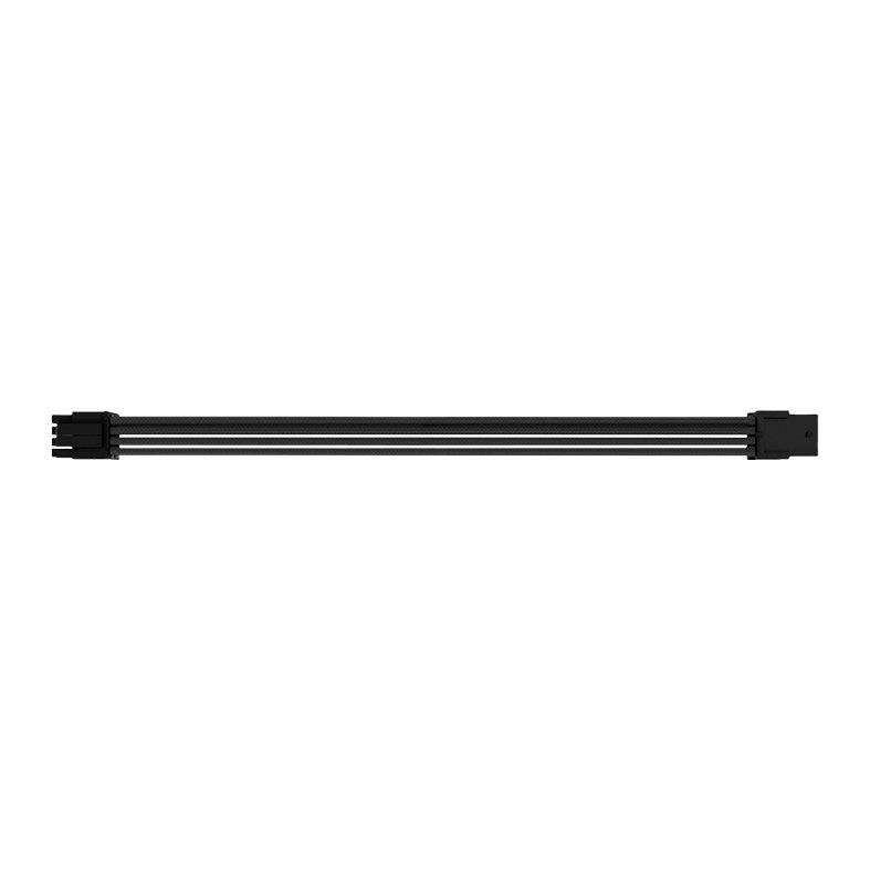 Kit Cabo Sleeved Premium Pichau CS115, 1x 24P, 1x 4+4P, 3x 6+2P, 300mm, Preto, PCH-CS115-BLK