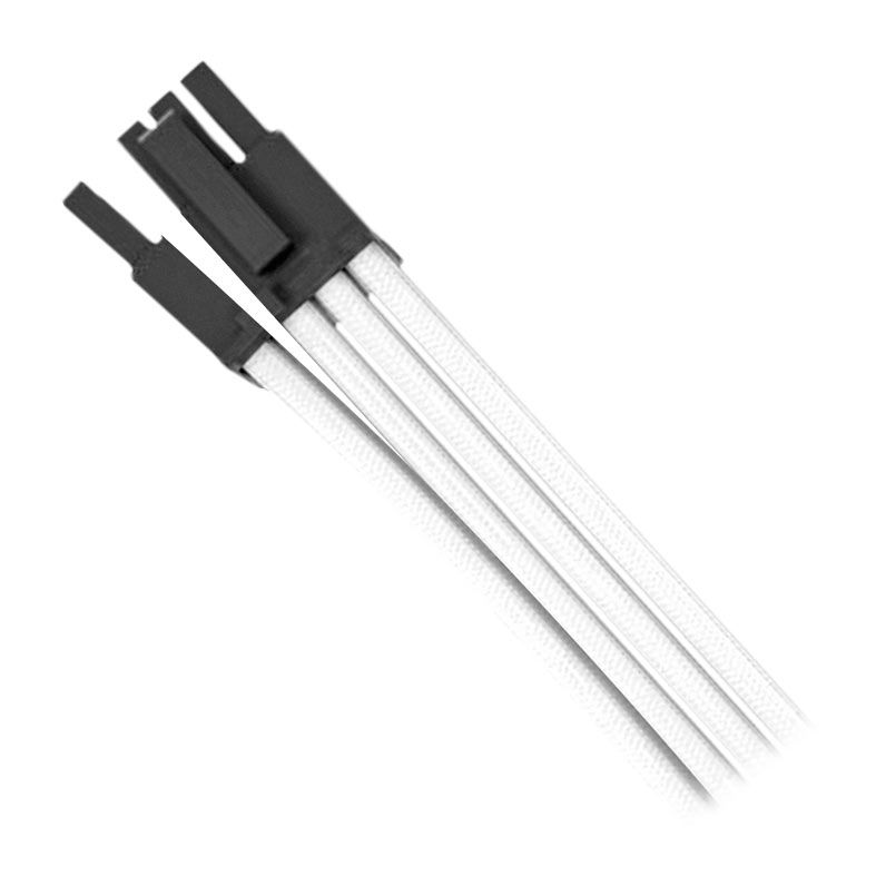 Kit Cabo Sleeved Premium Pichau CS115, 1x 24P, 1x 4+4P, 3x 6+2P, 300mm, Branco, PCH-CS115-WHT
