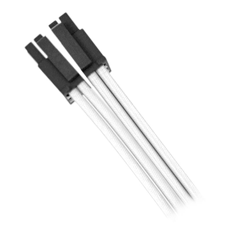 Kit Cabo Sleeved Premium Pichau CS115, 1x 24P, 1x 4+4P, 3x 6+2P, 300mm, Branco, PCH-CS115-WHT