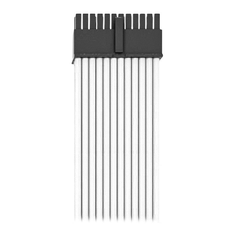 Kit Cabo Sleeved Premium Pichau CS115, 1x 24P, 1x 4+4P, 3x 6+2P, 300mm, Branco, PCH-CS115-WHT