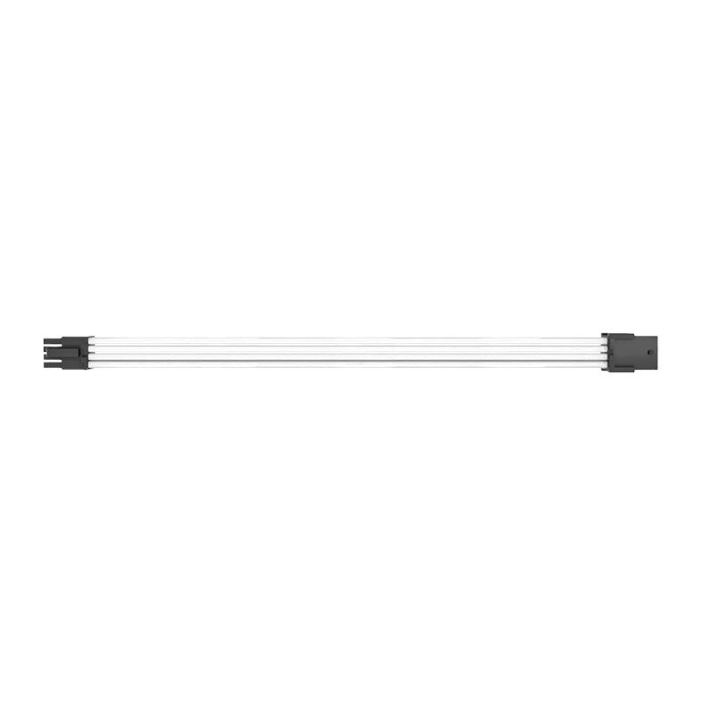 Kit Cabo Sleeved Premium Pichau CS115, 1x 24P, 1x 4+4P, 3x 6+2P, 300mm, Branco, PCH-CS115-WHT