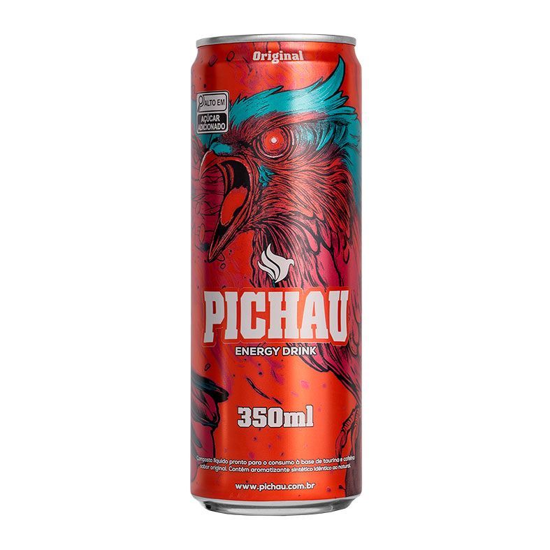 Pack Energetico Pichau Original, 350ml, Com Acucar, Com 12 unidades