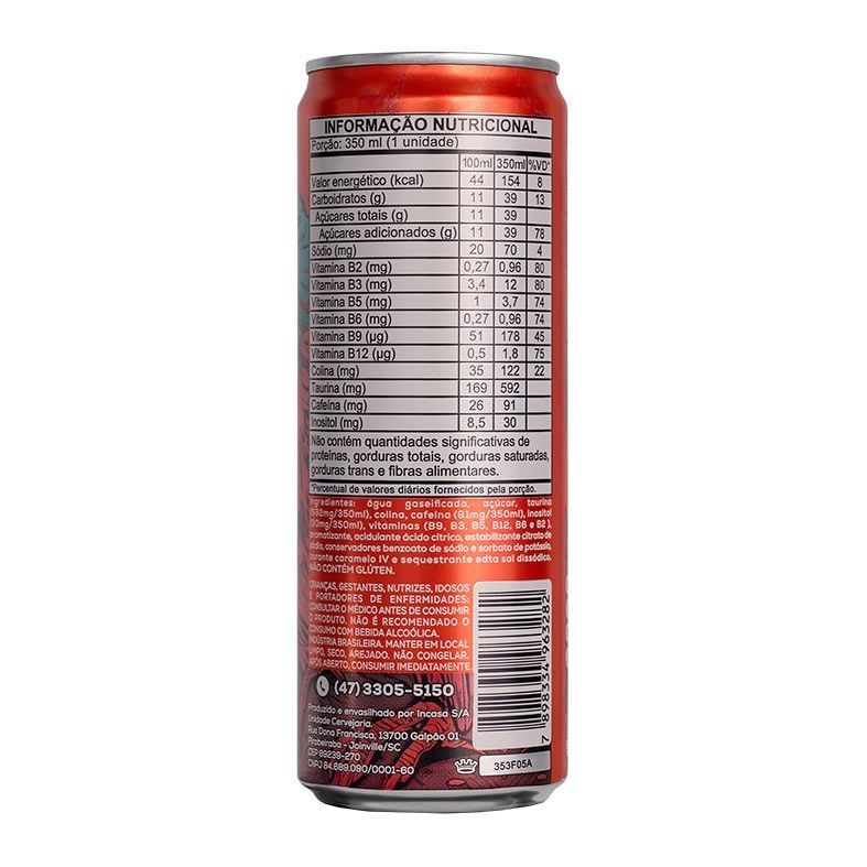Pack Energetico Pichau Original, 350ml, Com Acucar, Com 12 unidades