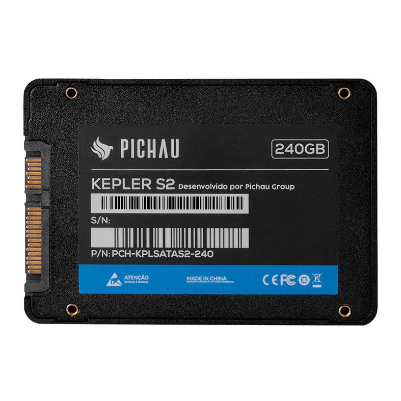 SSD Pichau Kepler S2, 240GB, Sata III 6GB/s, Leitura 500 MB/s, Gravacao 450 MB/s, PCH-KPLSATAS2-240