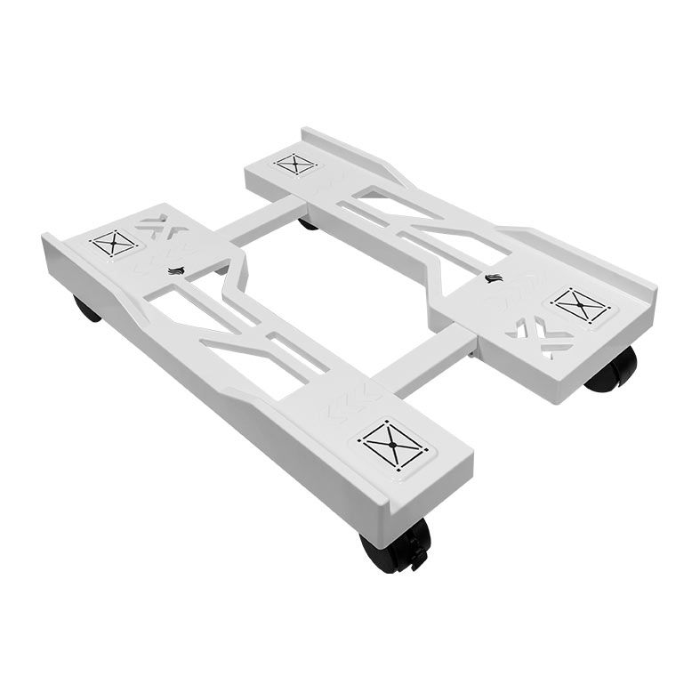 Suporte Para Gabinete Pichau MXT White, Com Rodas, PCH-MXTWH-WH01
