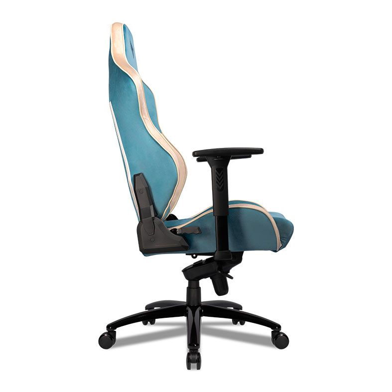 Cadeira Gamer Pichau Omega S, Espuma Moldada, Braco 3D, Azul e Creme, PCH-OMGS-BWT