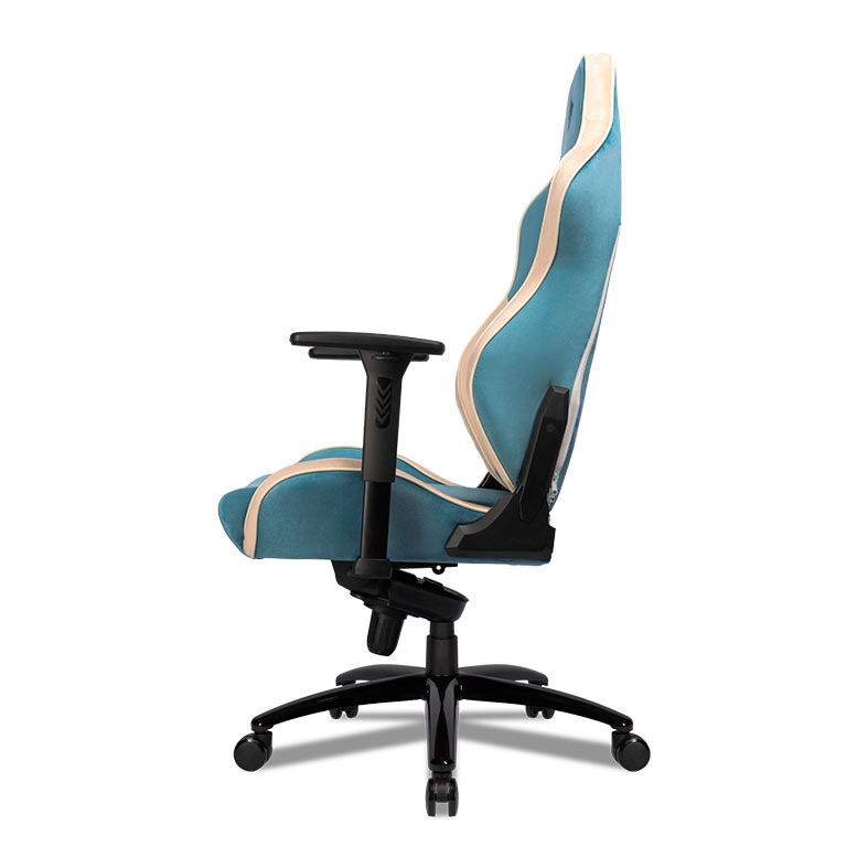 Cadeira Gamer Pichau Omega S, Espuma Moldada, Braco 3D, Azul e Creme, PCH-OMGS-BWT