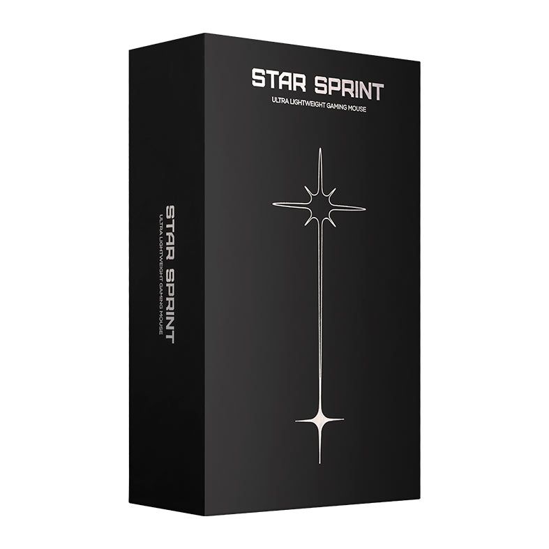 Mouse Gamer Pichau Star Sprint, Ultra Leve 46g, 26000DPI, 5 Botoes, 1000Hz, PAW3395, Preto, PCH-SSB-BLK