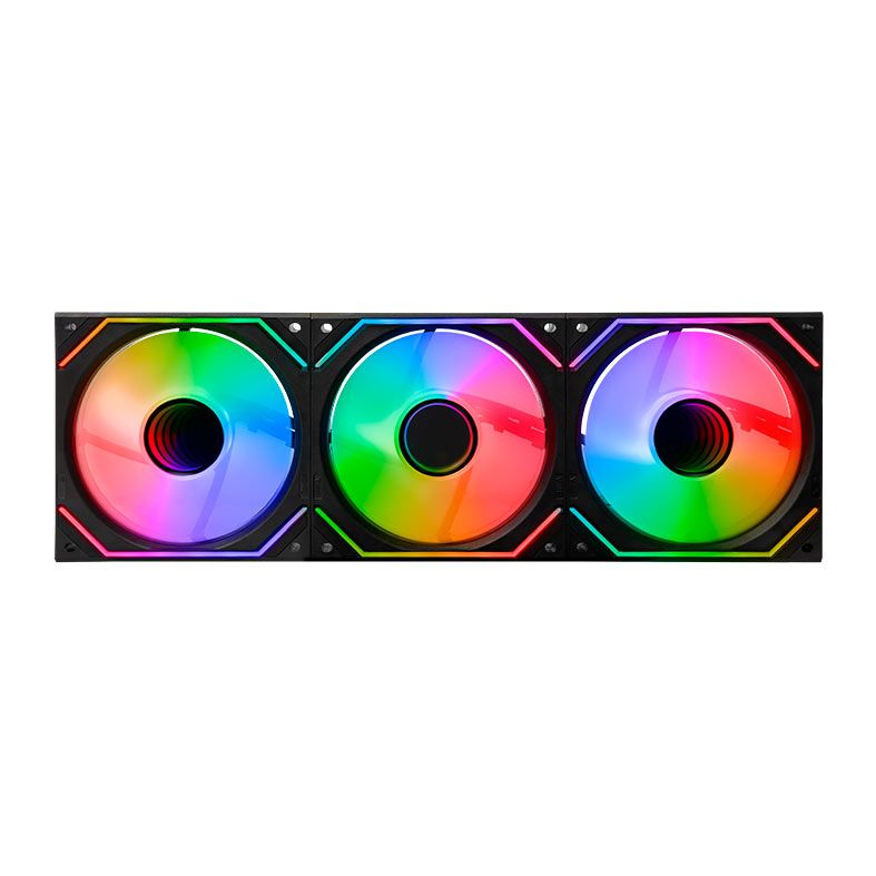 Kit Ventoinhas Pichau Zephyrus, 3x120mm, Preto, PCH-ZEPH-BK01
