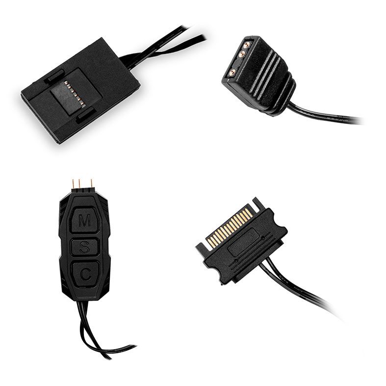 Kit Ventoinhas Pichau Zephyrus, 3x120mm, Preto, PCH-ZEPH-BK01