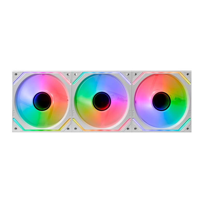 Kit Ventoinhas Pichau Zephyrus, 3x120mm, Branco, PCH-ZEPH-WH01