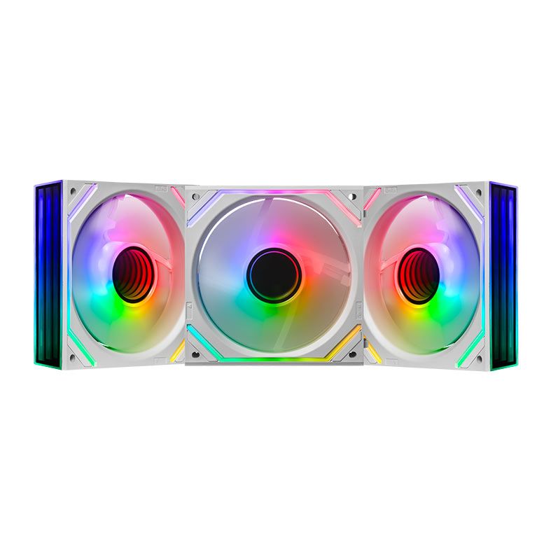 Kit Ventoinhas Pichau Zephyrus, 3x120mm + Controladora, Branco, PCH-ZEPH-WH01
