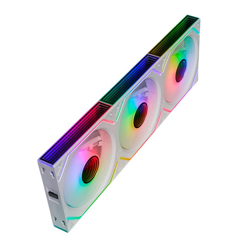 Kit Ventoinhas Pichau Zephyrus, 3x120mm + Controladora, Branco, PCH-ZEPH-WH01