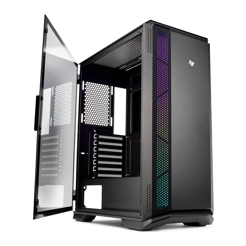 Gabinete Gamer Pichau Alcor Lateral De Vidro Preto, PG-ACR-BL01