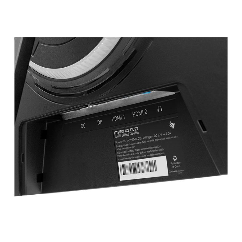 Monitor Gamer Pichau Athen V2, 27 Pol., VA, Curvo, Full HD, 1ms, 165Hz, Freesync, HDMI/DP, PG-ACV27-BL02