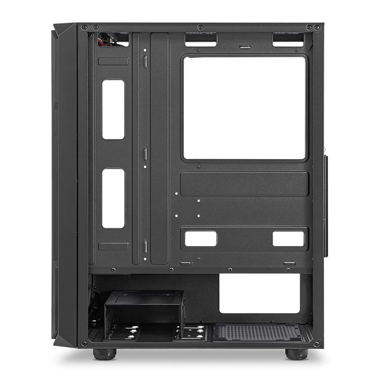 Gabinete Gamer Pichau Apus Black, Mid-Tower, Lateral de Vidro Temperado, Com 3 Fans, Preto, PG-APS-BLK01