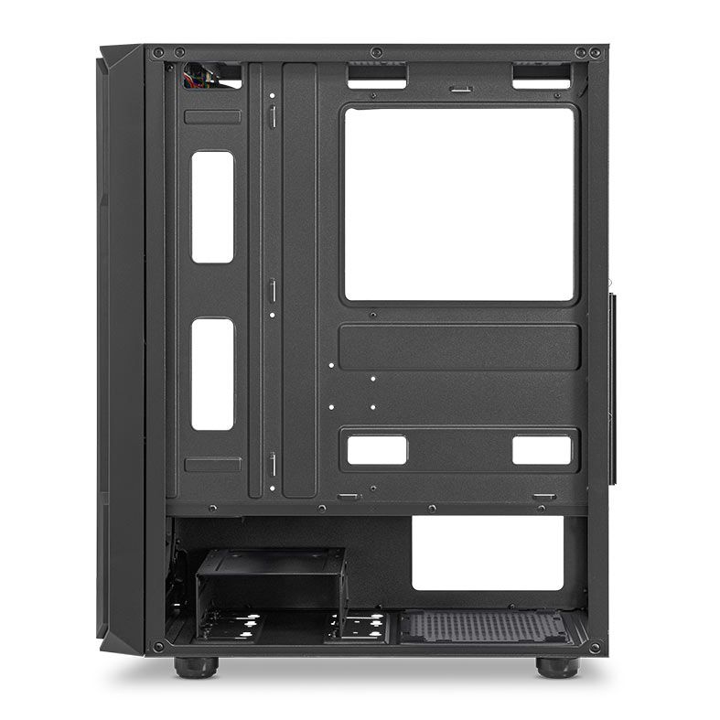 Gabinete Gamer Pichau Apus RGB, Mid-Tower, Lateral de Vidro Temperado, Com 3 Fans, Preto, PG-APS-RGB01