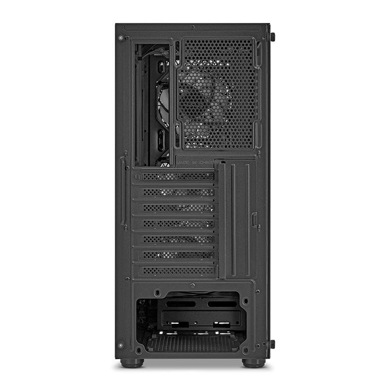 Gabinete Gamer Pichau Apus RGB, Mid-Tower, Lateral de Vidro Temperado, Com 3 Fans, Preto, PG-APS-RGB01