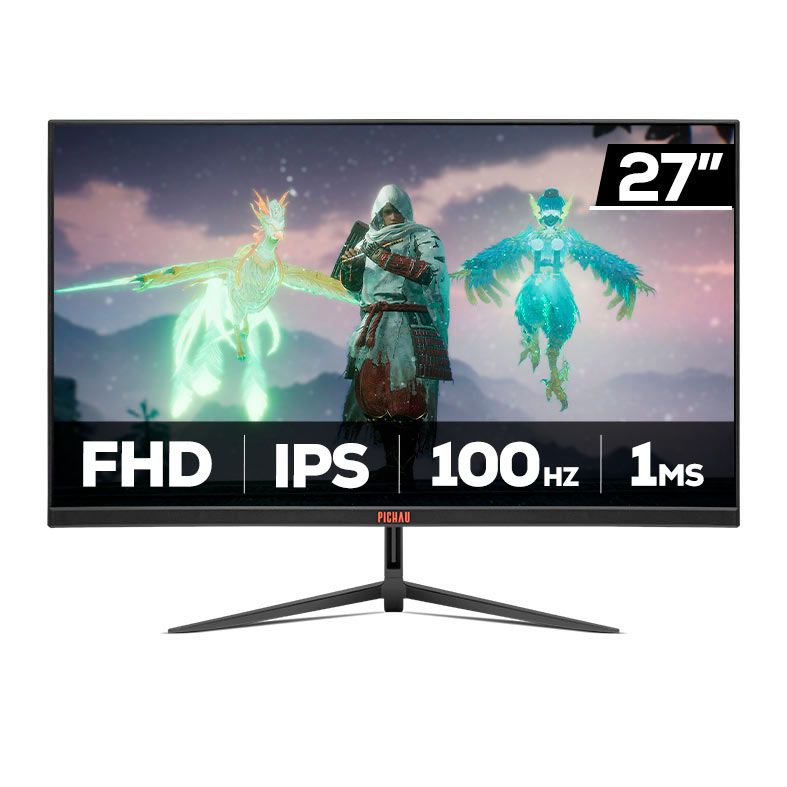 Monitor Gamer Pichau Athen V3S, 27 Pol, IPS, FHD, 1ms, 100Hz, HDMI/VGA, PG-ATH27V3S-BL02