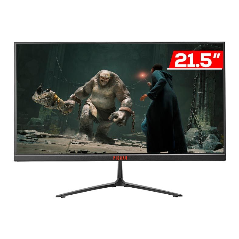 OB 02 Monitor Gamer Pichau Athen V2L 21, 21.5 Pol., IPS, FHD, 1ms, 75Hz, FreeSync, VGA/HDMI, PG-ATHV2L21-BL01 OPENBOX